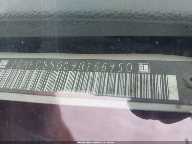 45255614 :رقم المزاد ، 1GNFC33039R166950 vin ، 2009 Chevrolet Tahoe Ltz مزاد بيع