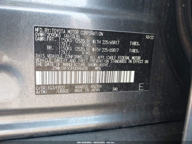 Toyota RAV4 LE 2023 JTMK1RFV2PD096438 Image 9