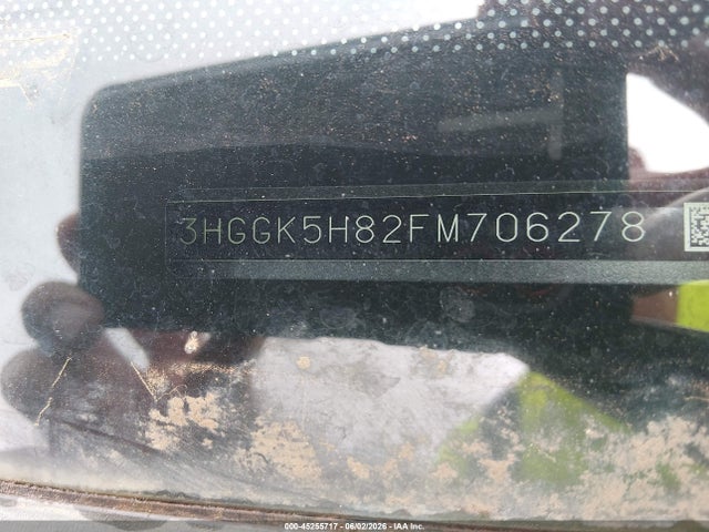 45255717 :رقم المزاد ، 3HGGK5H82FM706278 vin ، 2015 Honda Fit Ex/ex-l مزاد بيع