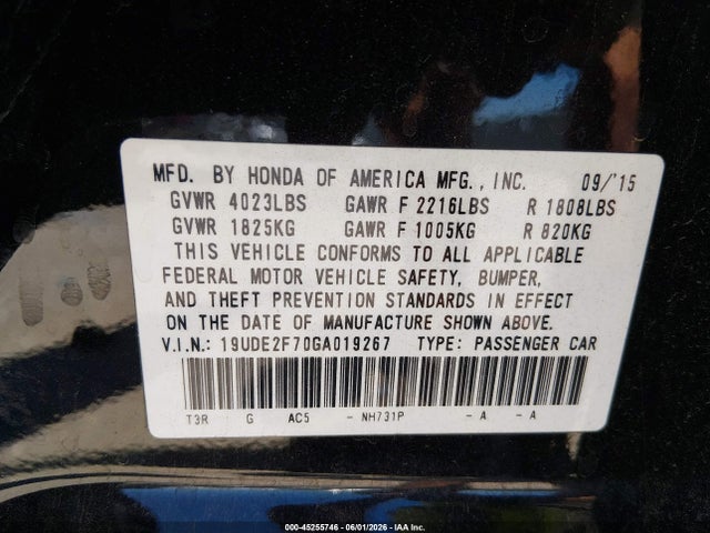 Продажа на аукционе авто 2016 Acura Ilx Premium Package/technology Plus Package, vin: 19UDE2F70GA019267, номер лота: 45255746