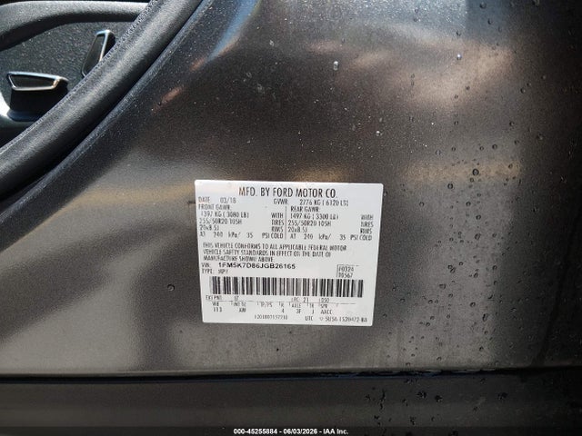 Продажа на аукционе авто 2018 Ford Explorer Xlt, vin: 1FM5K7D86JGB26165, номер лота: 45255884