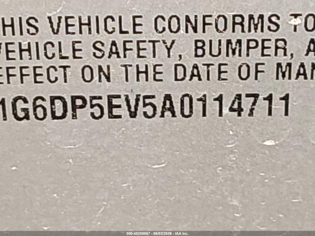 2010 Cadillac Cts Premium მანქანა იყიდება აუქციონზე, vin: 1G6DP5EV5A0114711, აუქციონის ნომერი: 45255957