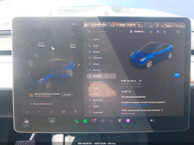 Aukcja sprzedaży 2023 Tesla Model Y Awd/long Range Dual Motor All-wheel Drive, vin: 7SAYGDEE3PF806763, numer aukcji: 45256181