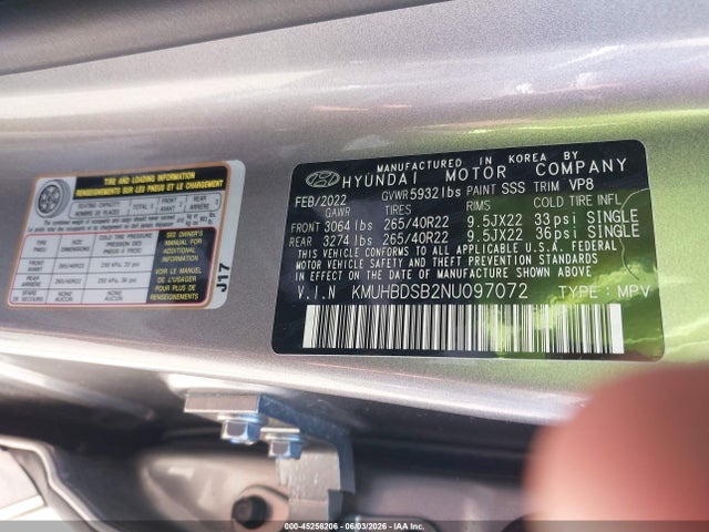 Genesis Gv80 2.5t Awd 2022 KMUHBDSB2NU097072 Image 9