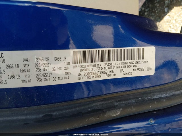 2C4RDGBG6JR318629 Dodge Grand Caravan Se