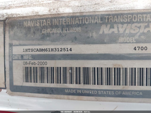 Продажа на аукционе авто 2001 International 4000 4700, vin: 1HTSCABM61H312514, номер лота: 45256257