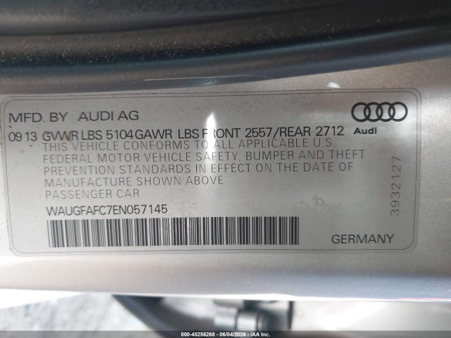 Продажа на аукционе авто 2014 Audi A6 2.0t Premium, vin: WAUGFAFC7EN057145, номер лота: 45256268