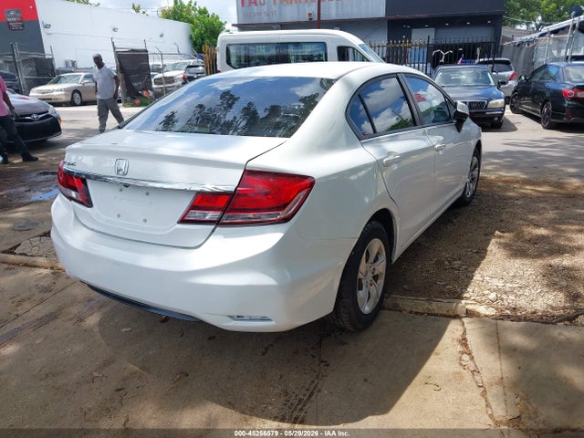 45256579 :رقم المزاد ، 19XFB2F54DE090317 vin ، 2013 Honda Civic Lx مزاد بيع