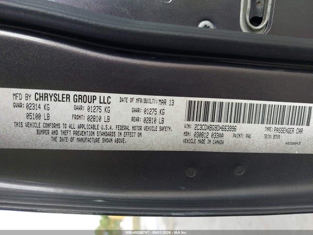 Aukcja sprzedaży 2013 Dodge Charger Se, vin: 2C3CDXBG9DH663996, numer aukcji: 45256767