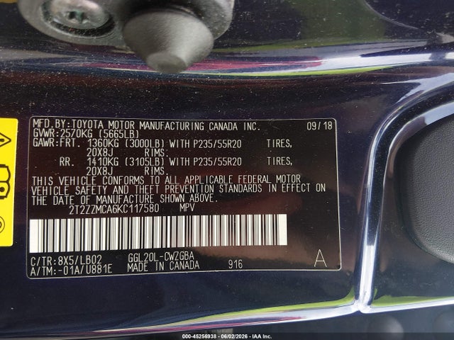 Продаж на аукціоні авто 2019 Lexus Rx 350, vin: 2T2ZZMCA6KC117580, номер лоту: 45256938