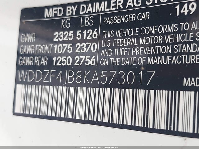 Mercedes-Benz E 300 2019 WDDZF4JB8KA573017 Image 9