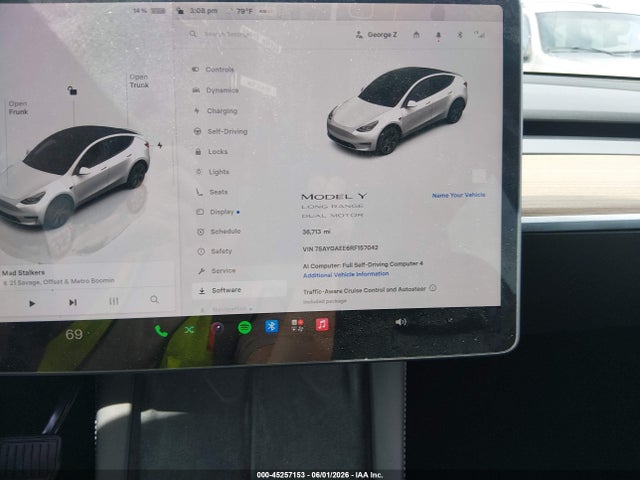 Aukcja sprzedaży 2024 Tesla Model Y Long Range Dual Motor All-wheel Drive, vin: 7SAYGAEE6RF157042, numer aukcji: 45257153