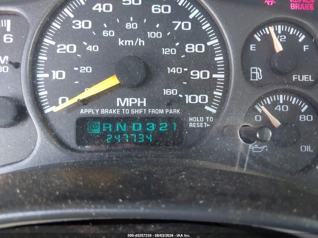 Aukcja sprzedaży 2000 Chevrolet Silverado 1500 Ls, vin: 2GCEC19T9Y1100257, numer aukcji: 45257338