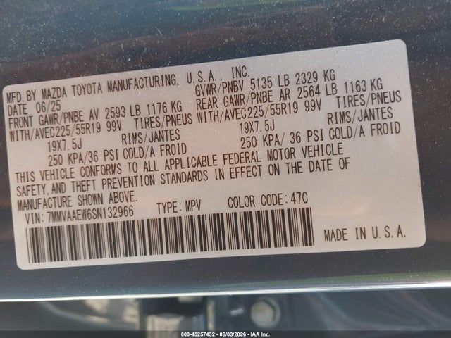 Aukcja sprzedaży 2025 Mazda Cx-50 Hybrid Premium Plus Package, vin: 7MMVAAEW6SN132966, numer aukcji: 45257432