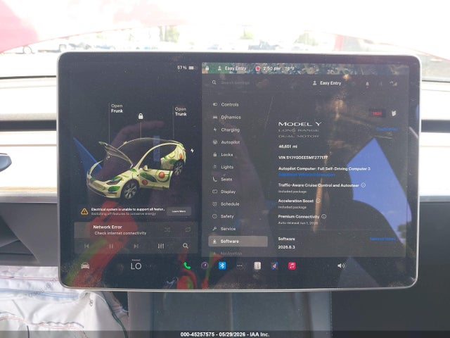 Aukcja sprzedaży 2021 Tesla Model Y Long Range Dual Motor All-wheel Drive, vin: 5YJYGDEE5MF277177, numer aukcji: 45257575