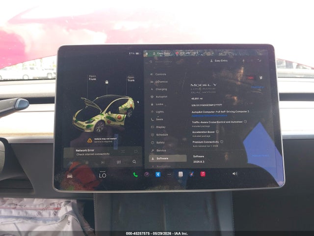 Aukcja sprzedaży 2021 Tesla Model Y Long Range Dual Motor All-wheel Drive, vin: 5YJYGDEE5MF277177, numer aukcji: 45257575