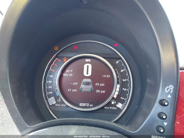45257592 :رقم المزاد ، 3C3CFFAR5FT607829 vin ، 2015 Fiat 500 Pop مزاد بيع