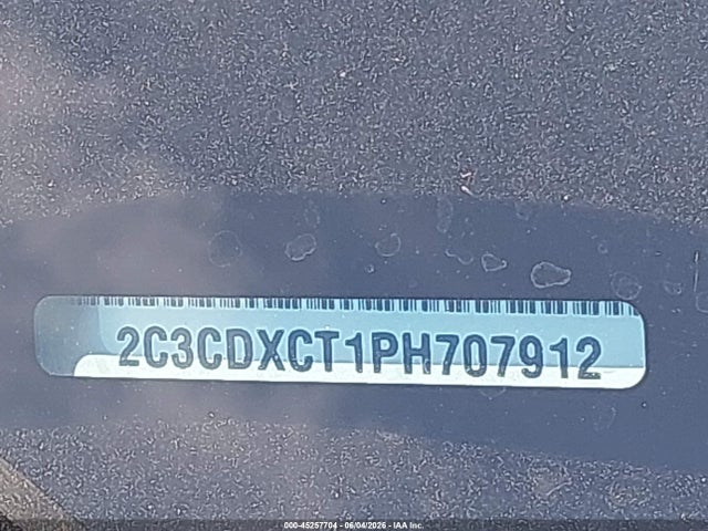 2023 Dodge Charger R/t მანქანა იყიდება აუქციონზე, vin: 2C3CDXCT1PH707912, აუქციონის ნომერი: 45257704