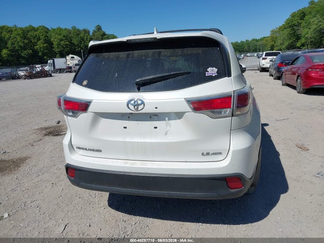 Продаж на аукціоні авто 2015 Toyota Highlander Le Plus V6, vin: 5TDBKRFH9FS145631, номер лоту: 45257710