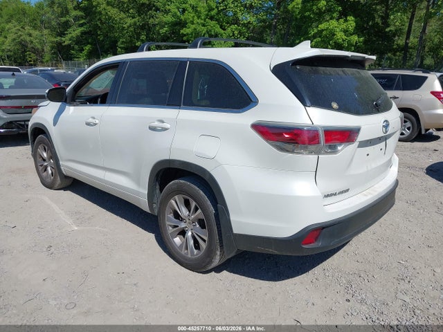Продаж на аукціоні авто 2015 Toyota Highlander Le Plus V6, vin: 5TDBKRFH9FS145631, номер лоту: 45257710