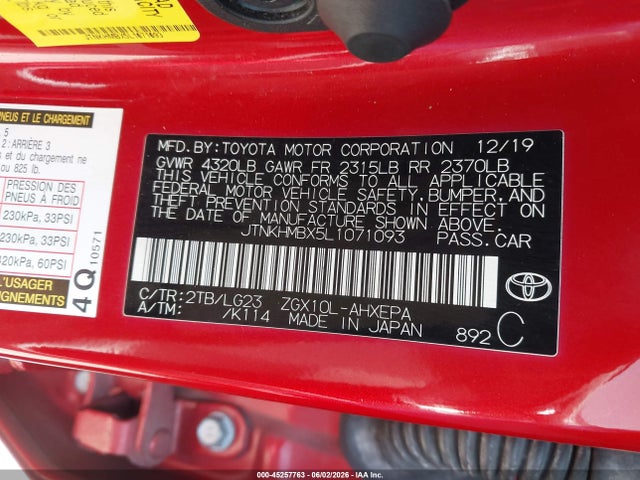 JTNKHMBX5L1071093 Toyota C-hr Limited