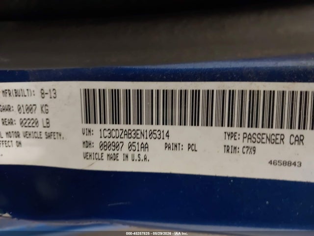 Dodge AVENGER SE 2014 1C3CDZAB3EN105314 Image 8