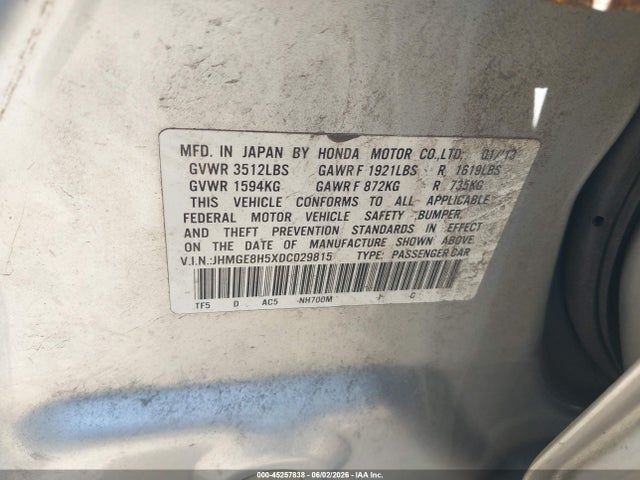 Продажа на аукционе авто 2013 Honda Fit Sport, vin: JHMGE8H5XDC029815, номер лота: 45257838