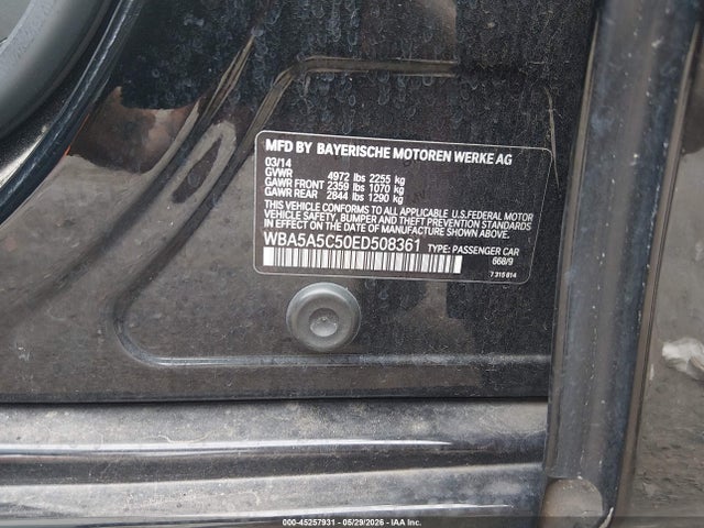 Продаж на аукціоні авто 2014 Bmw 528i, vin: WBA5A5C50ED508361, номер лоту: 45257931