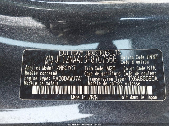 Scion FR-S 2015 JF1ZNAA13F8707566 Image 9