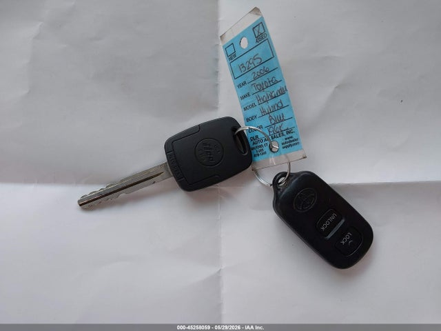 Продаж на аукціоні авто 2006 Toyota Highlander Hybrid V6, vin: JTEEW21A360007441, номер лоту: 45258059