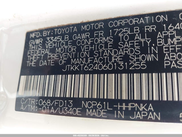 Продаж на аукціоні авто 2006 Scion Xa, vin: JTKKT624060131255, номер лоту: 45258309