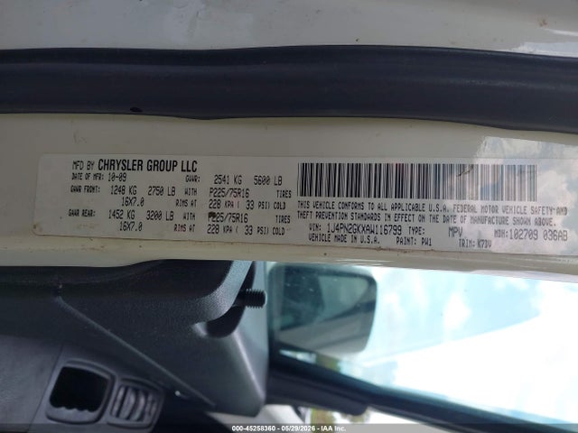 Продажа на аукционе авто 2010 Jeep Liberty Sport, vin: 1J4PN2GKXAW116799, номер лота: 45258360