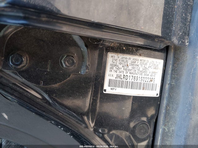 45258414 :رقم المزاد ، JHLRD17691S022275 vin ، 2001 Honda Cr-v Ex مزاد بيع