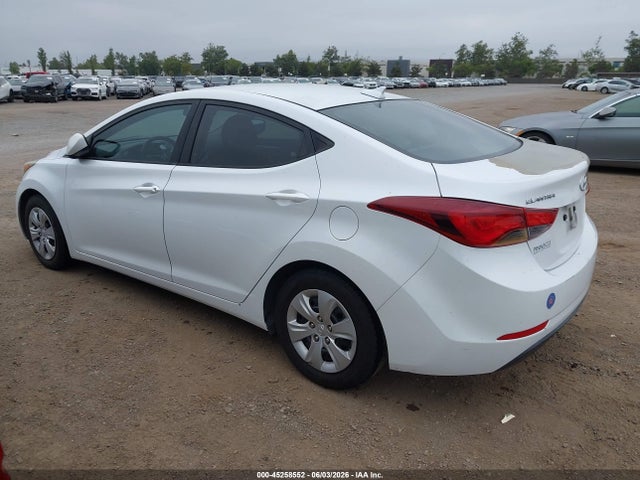 Aukcja sprzedaży 2016 Hyundai Elantra Se, vin: 5NPDH4AE2GH714351, numer aukcji: 45258552