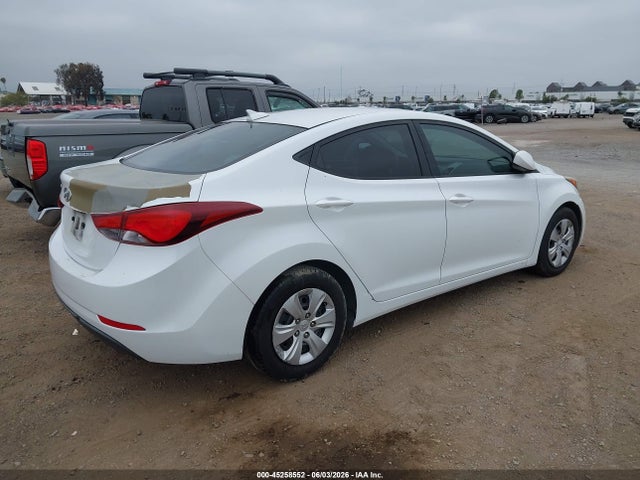 Aukcja sprzedaży 2016 Hyundai Elantra Se, vin: 5NPDH4AE2GH714351, numer aukcji: 45258552