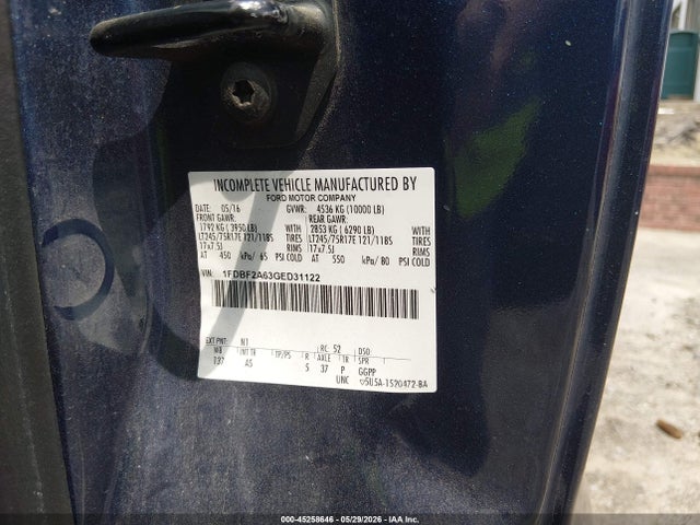 Ford F-250 Xl 2016 1FDBF2A63GED31122 Image 9