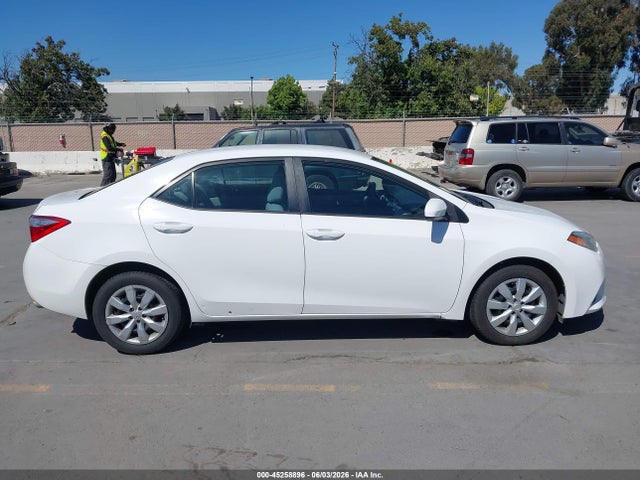 Aukcja sprzedaży 2016 Toyota Corolla Le, vin: 2T1BURHE3GC602795, numer aukcji: 45258896