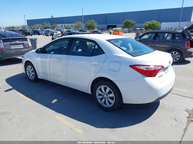 Aukcja sprzedaży 2016 Toyota Corolla Le, vin: 2T1BURHE3GC602795, numer aukcji: 45258896