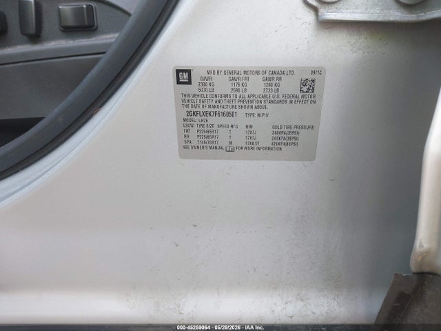 Продаж на аукціоні авто 2015 Gmc Terrain Slt-1, vin: 2GKFLXEK7F6160501, номер лоту: 45259064
