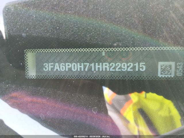 Продажа на аукционе авто 2017 Ford Fusion Se, vin: 3FA6P0H71HR229215, номер лота: 45259214
