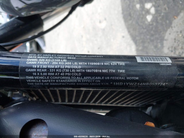 1HD1YWZ14NB053774 Harley-Davidson FXLRS