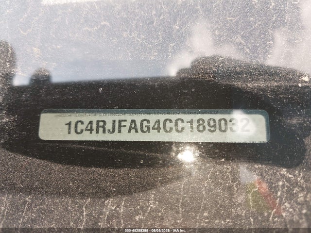 45259355 :رقم المزاد ، 1C4RJFAG4CC189032 vin ، 2012 Jeep Grand Cherokee Laredo مزاد بيع