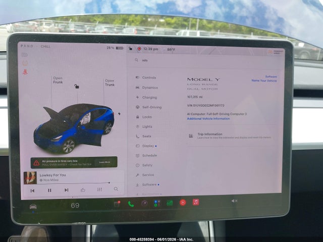 45259394 :رقم المزاد ، 5YJYGDEE2MF061173 vin ، 2021 Tesla Model Y Long Range Dual Motor All-wheel Drive مزاد بيع