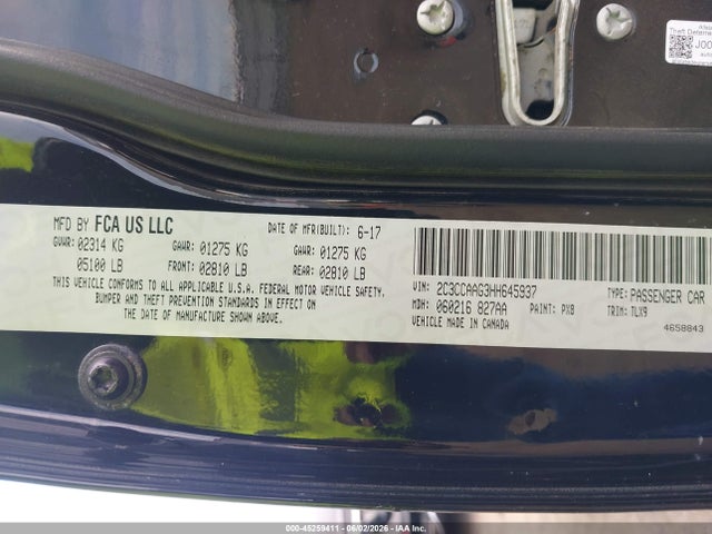 Chrysler 300 Limited 2017 2C3CCAAG3HH645937 Image 9