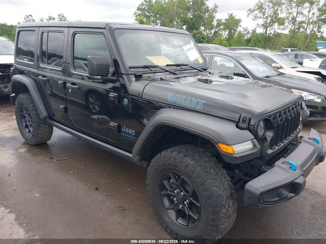 Продажа на аукционе авто 2024 Jeep Wrangler 4xe Willys 4xe, vin: 1C4RJXN68RW192594, номер лота: 45259538
