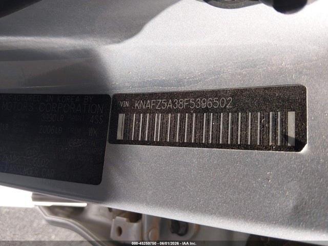 Aukcja sprzedaży 2015 Kia Forte Sx, vin: KNAFZ5A38F5396502, numer aukcji: 45259750