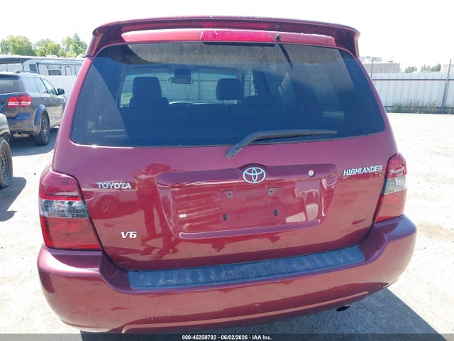 2006 Toyota Highlander V6 მანქანა იყიდება აუქციონზე, vin: JTEGP21A060123542, აუქციონის ნომერი: 45259782