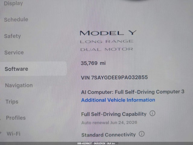 Tesla Model Y 2023 7SAYGDEE9PA032855 Image 7