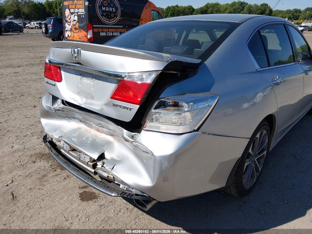 2015 Honda Accord Sport მანქანა იყიდება აუქციონზე, vin: 1HGCR2F56FA151267, აუქციონის ნომერი: 45260182