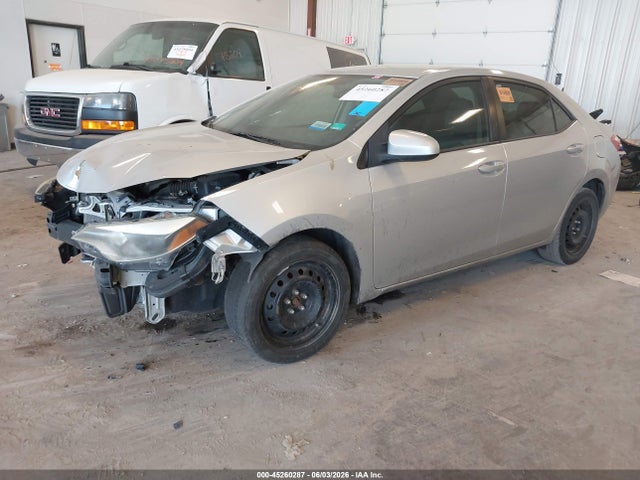 45260287 :رقم المزاد ، 2T1BURHE4GC617001 vin ، 2016 Toyota Corolla Le مزاد بيع